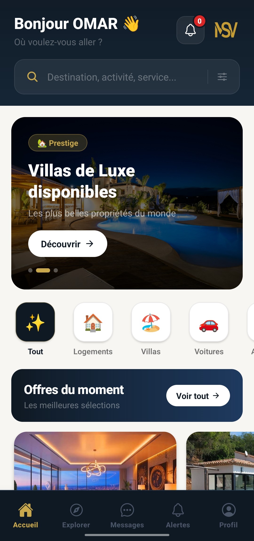 Accueil Client
