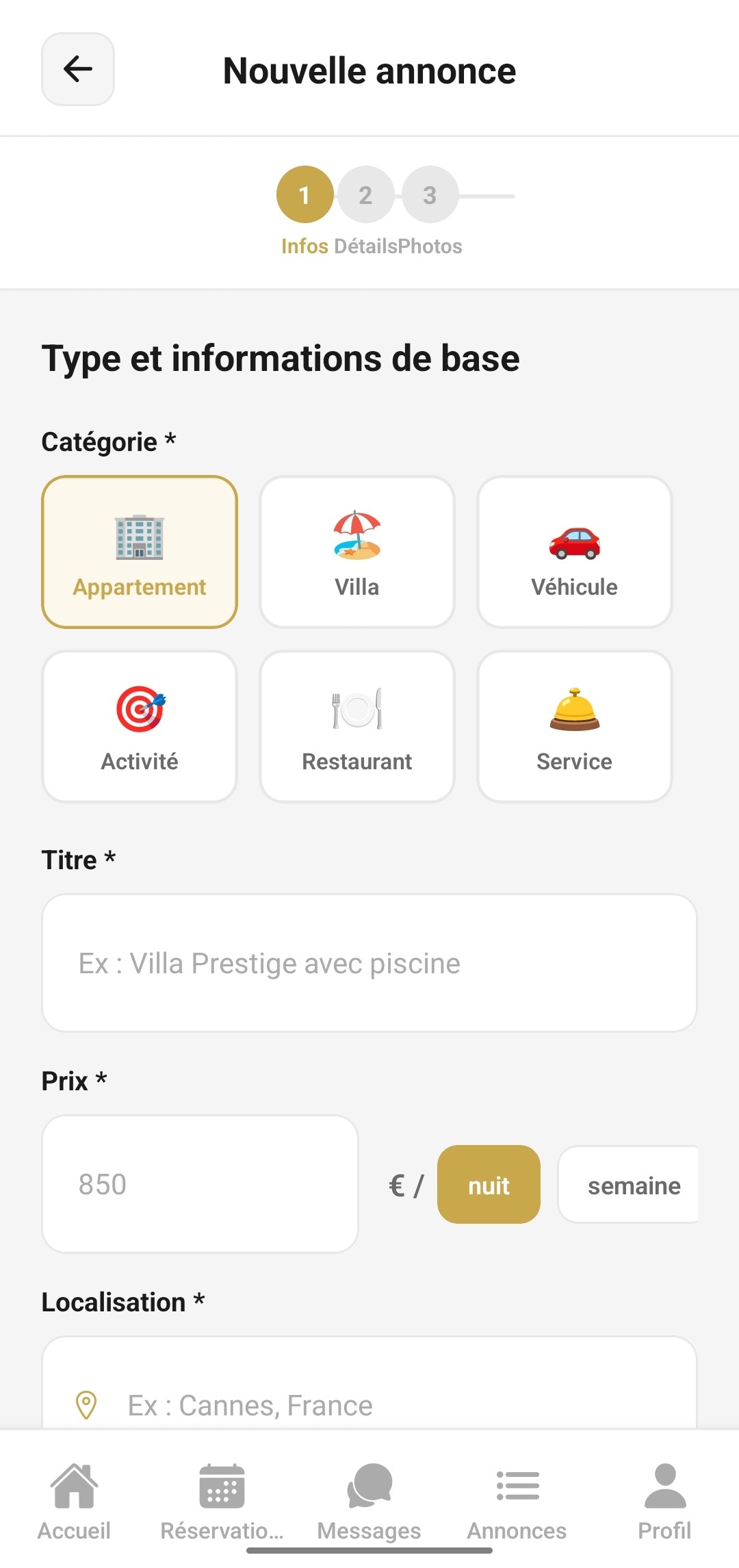 Déposer une annonce